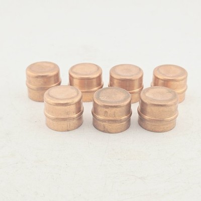 Kupfer Lötring Endkappe 22 mm Rohranschlag Ende Sanitär Fitting 7 Stück