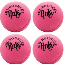 JA-RU High-Bounce Pinky Ball (4 Pack) Small Bouncy Rubber Balls for Kids...
