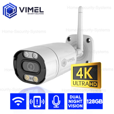 Real Time WIFI Wireless Security Camera 128GB ONVIF Protocol UHD 4K LIVE VIEW