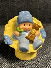 1 Little People Happy Sounds Home Replacement Baby Boy holding Teddy Bear 2008