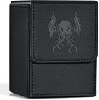Premium Card Deck Box for MTG & Yu-Gi-Oh, Holds 100+ Sleeved Cards, Black Cthulu