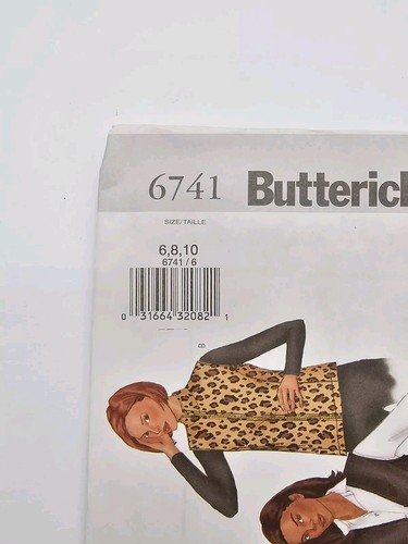 Chaleco Butterick Costura Patrón 6741 Talla 6, 8, 10, Misses' Petite 4 Variaciones UC - Imagen 2 de 3