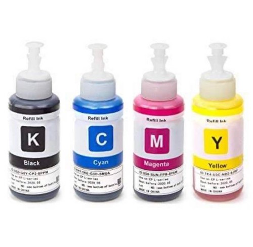 BK/C/M/Y Refill Ink For Epson 664 T6641-T6644 Compatible with L Series - Afbeelding 1 van 8