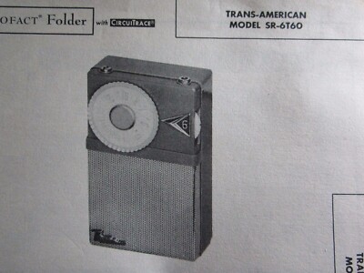 TRANS-AMERICAN SR-6T60 TRANSISTOR RADIO PHOTOFACT