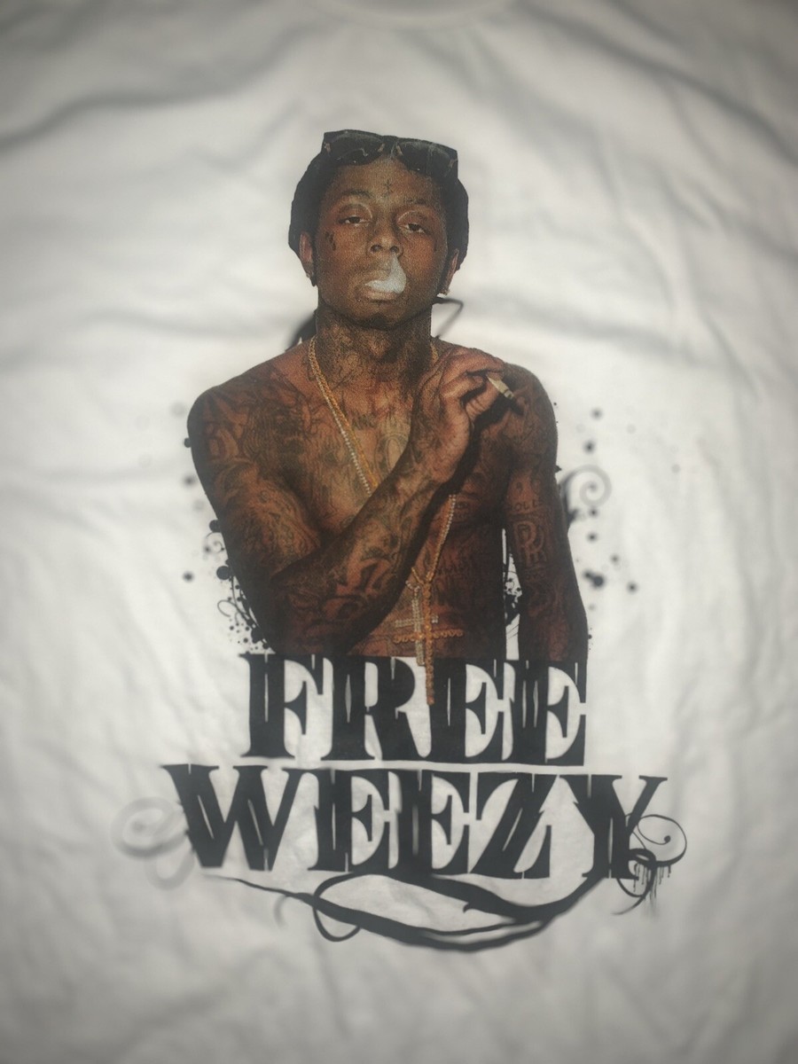 【COLOR iN ID】Lil Way Vintage Box Tee Vintage 2008 Lil Wayne Birdman Tour Shirt Size Large Rare