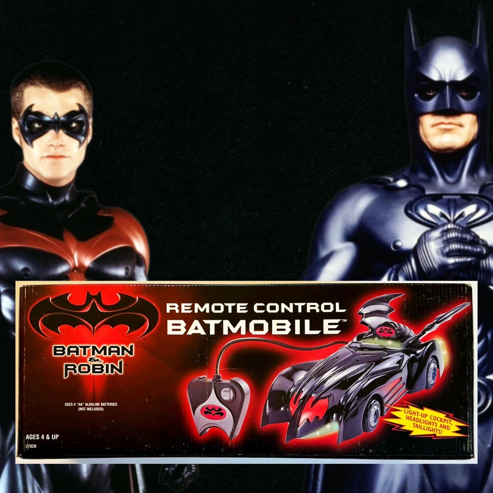 Batimóvil KB Toys Kenner Batman & Robin 1997 control remoto como nuevo en caja sellada Foto 4 de 4