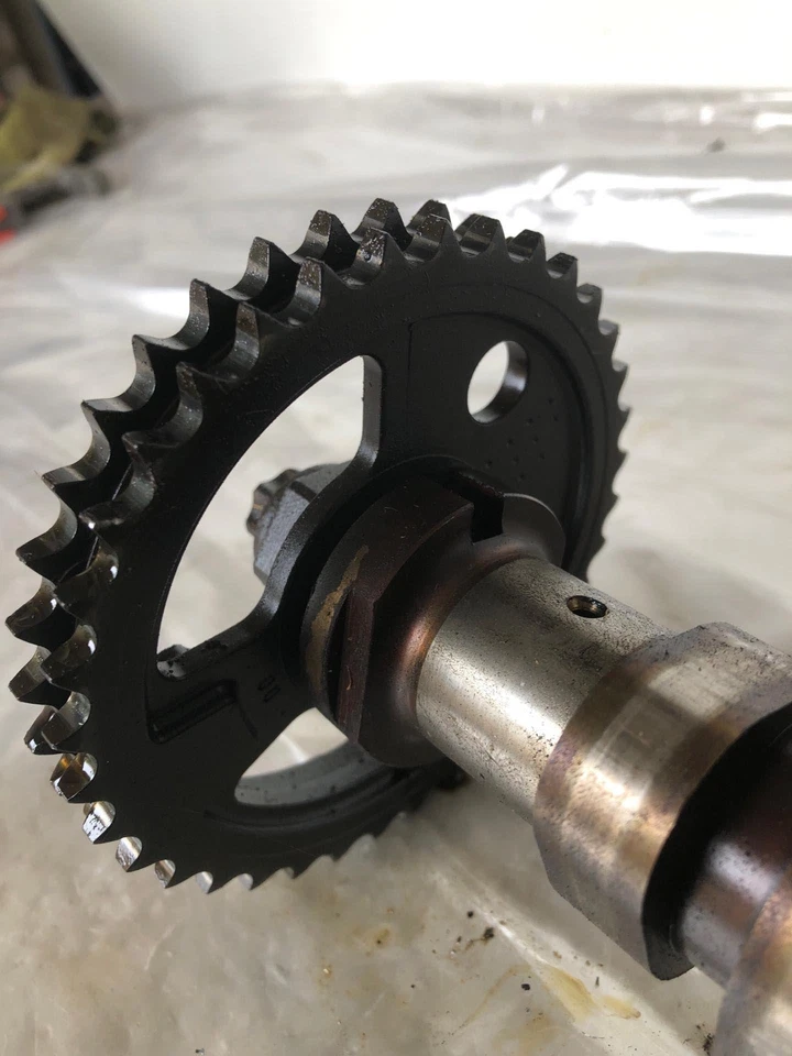 2001 MERCEDES BENZ ML430 Exhaust Camshaft Cam Shaft w/ Gear Sprocket Right Side - Image 3 of 4