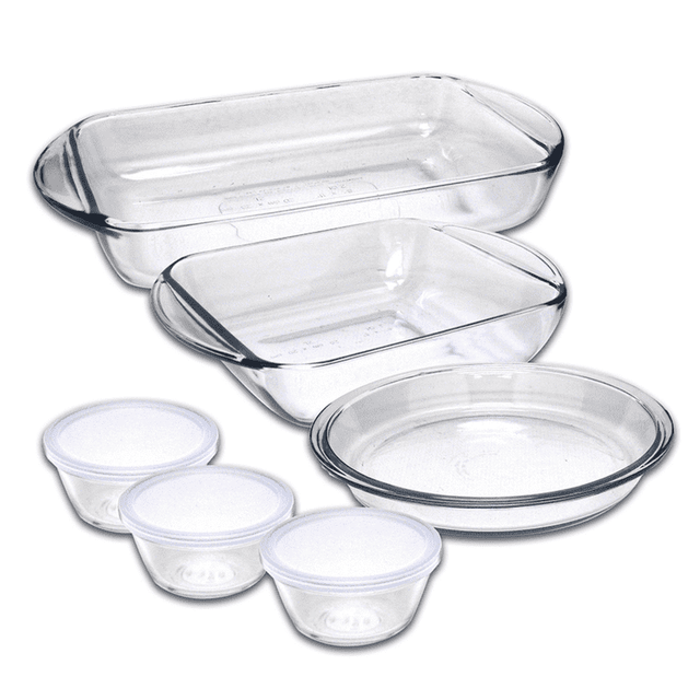 Kitchen Classics 9 Piece Glass Bakeware Set with Lids (Brand New) eBay