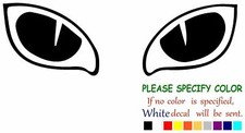 CAT EYES Vinyl Decal Sticker Car Window Bumper Wall Laptop 7"