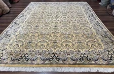Pak Per'sian Rug 8x10, Allover Pattern, Fine 225 KPSI, Cream
