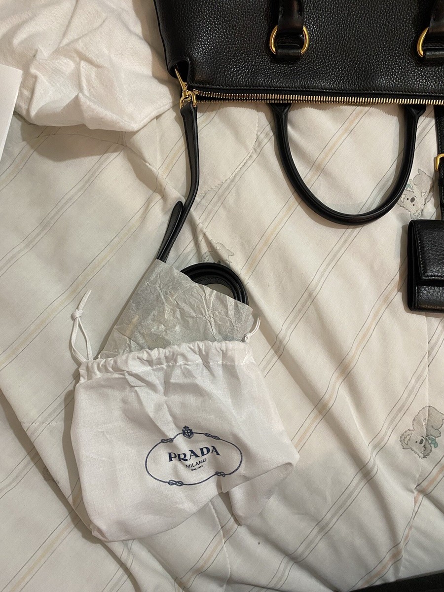 Prada Borsa A Mano Nero, VINTAGE | eBay
