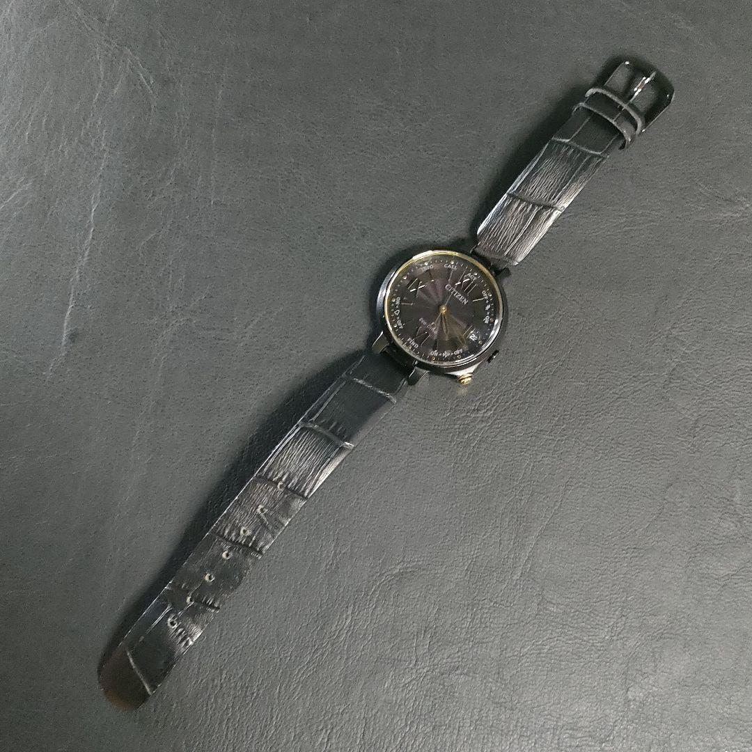 極美品CITIZENシチズンW410100周年ブラックソーラー時計 極美品CITIZENシチズンW410100周年ブラックソーラー時計