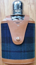 Hip Flask with Leather case.
