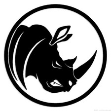Rhino Rhinoceros Horn - Decal Sticker - Multiple Colors  Sizes - ebn6729