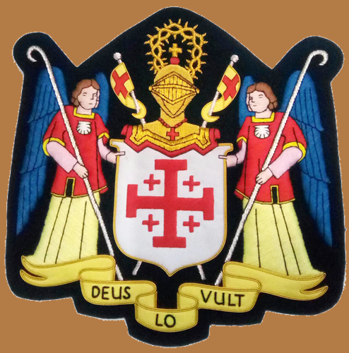 Medieval Military Crusades Knight Order Sepulchre Cape Robe Patch Holy Land East