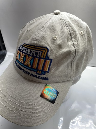Vintage Logo 7 Super Bowl XXXIII 33 NFL Broncos Falcons Strapback Cap Hat Dad - Picture 2 of 9