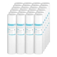24 Pack 20"x4.5" 5 Micron Big Blue Sediment Water Filter Whole House Replacement