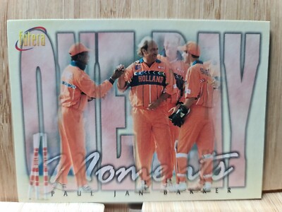 PAUL JAN BAKKER 1996 #44 Futera ONE DAY MOMENTS Cricket Card 
