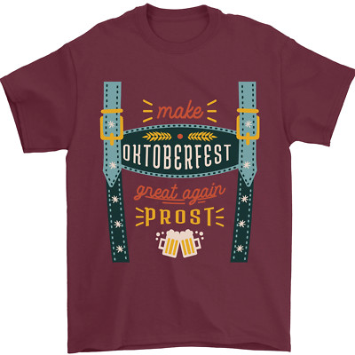 Make Oktoberfest Great Again Lustiges Bier Herren T-Shirt 100% Baumwolle