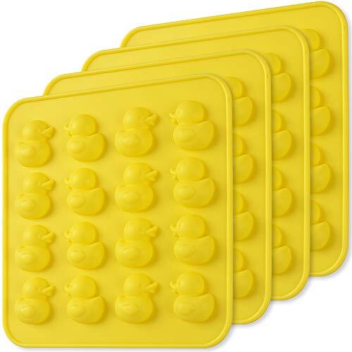 Newk Duck - Stampo in silicone per cioccolato, 4 confezioni da 16 stampi (g3c)