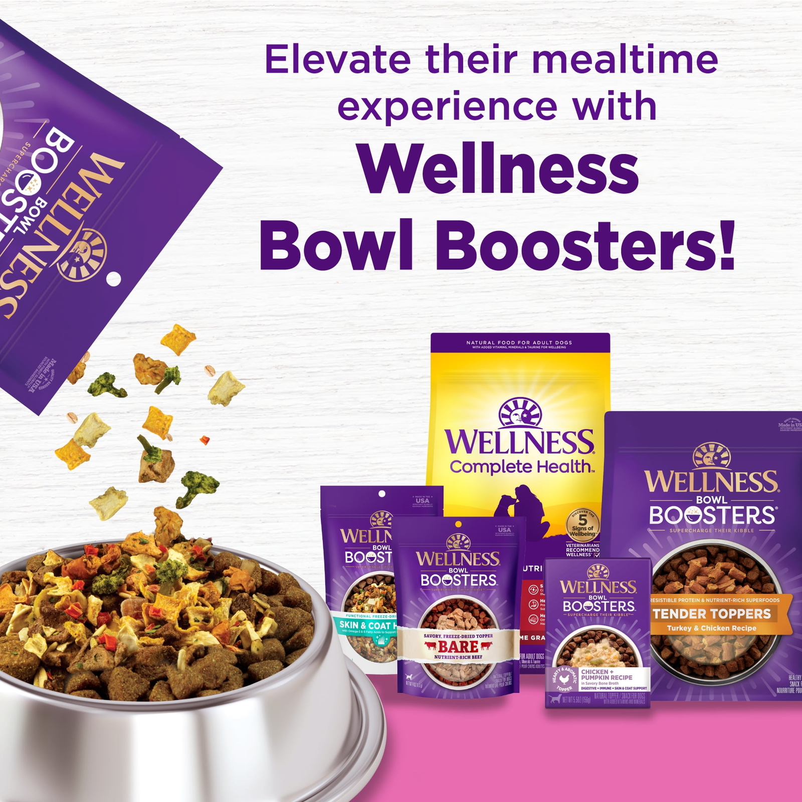 Wellness Complete Health Natural Dry Toy Breed Dog Food Chicken Rice 4-Pound Bag