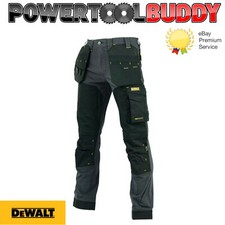 DeWalt Memphis Regular Fit Stretch Holster Pocket Work Trousers Black/Grey