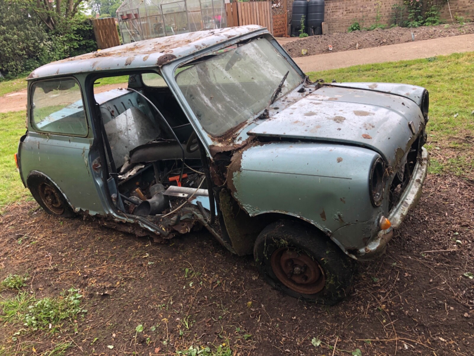 Image 2 - AUSTIN MINI MAYFAIR 1983  ZIRCON BLUE  HEDGE / BARN FIND /SPARES OR BRAVE REPAIR