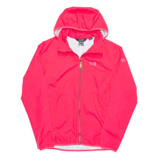 Millet Womens Windstopper Pink Hooded Nylon Lightweight Rain Jacket L