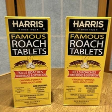 Harris Famous Roach Silverfish Water Bugs Killer Tablets EPA Approved 2-pack