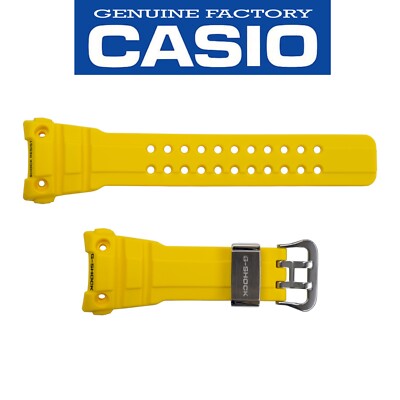 Casio ORIGINAL Watch Band Strap G-Shock Yellow Gulfmaster Rubber GWN-1000 RUBBER