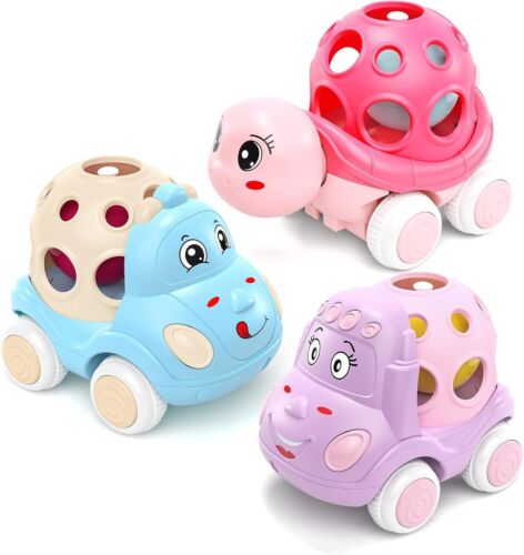 Toys for Baby Girl Gifts, Toy Cars, Car Toys, Pink Play Cars for...
