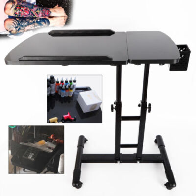 Adjustable Tattoo Tray Work Station Drawing Equipment Supply Desk Table Mobile