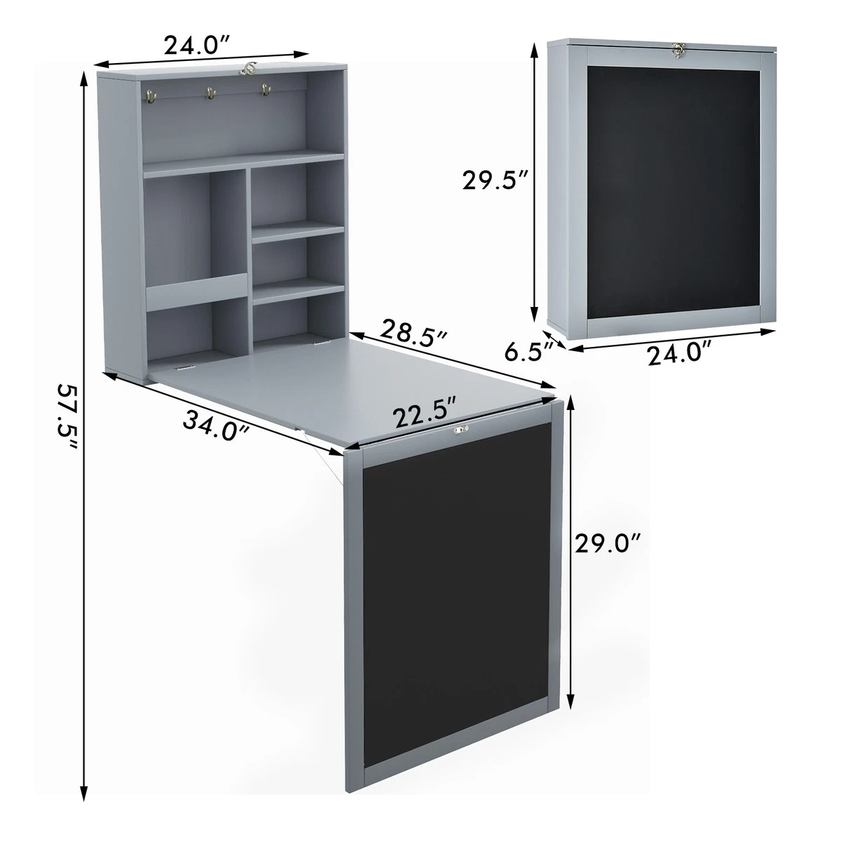 Convertible 2024 wall table