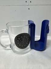 Oreo Cookie Clear Glass Mug w/ Removable Cookie Holder