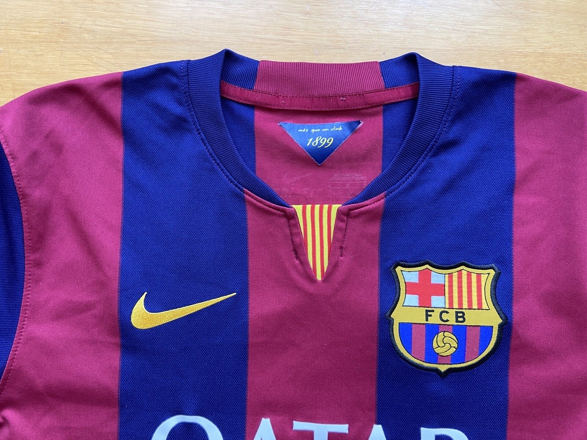 BARCELONA 2014 2015 HOME SHIRT JERSEY NIKE 610594-422 sz M A