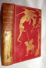 ANDREW LANG ~RED BOOK OF ROMANCE 1ST ED 8 COLOR PLATES KNIGHTS CUPID PSYCHE 1905
