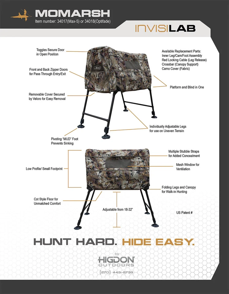MOmarsh Invisi-Lab Dog Blind Mossy Oak Original Bottomland - Image 2 of 4