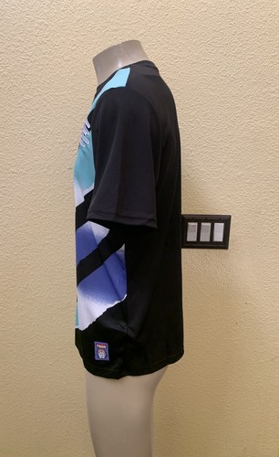 NWT $60 Puma Size Large Retro Black Short Sleeve Soccer Jersey - Picture 7 of 9