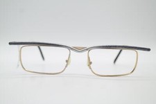 Vintage Gold Silver Purple Square Glasses Frame NOS