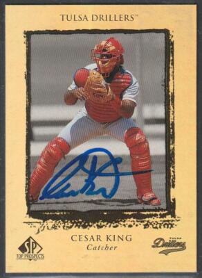 310, Original Autograph, Cesar King (5); Tulsa Drillers, 1999 Upper Deck SP #65