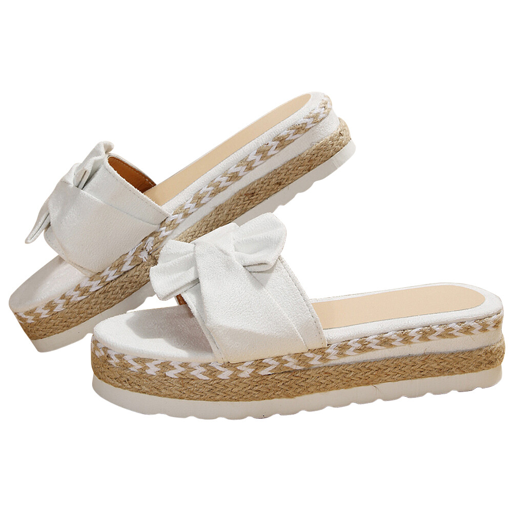 APL Ciabatta donna Boemia fiocco zeppe plateau altezza aumento per viaggio mare