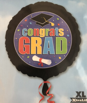 18'' HERZLICHEN GLÜCKWUNSCH GRADU - ABSCHLUSS FOLIENBALLON NEU IN VERPACKUNG PARTY