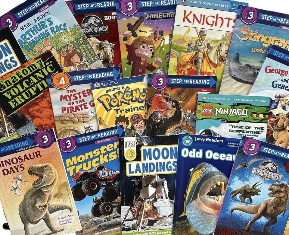 BOYS’ Random Book Lot of 10 Level 3 Step Into Reading, I Can Read, DK - GREAT! - Image 3 of 4