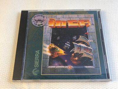 Inca Action Adventure RPG Strategy Game PC 1992 Sierra Soft key Dos 5.0 Win 3.1