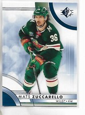 2023-24 Upper Deck SP Hockey Mats Zuccarello Blue Foil Card #54