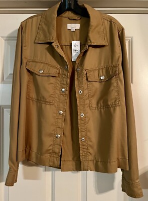 NWOT LOFT Old Money Scandi Minimal Quiet Luxury Career Layering Jacket Size M