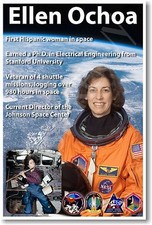 Ellen Ochoa - NEW NASA First Hispanic Woman American Astronaut Space POSTER
