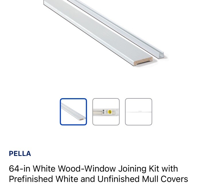 3X Pella Lifestyle Window Mullion Kit For 64??? Or Less,white Wood eBay