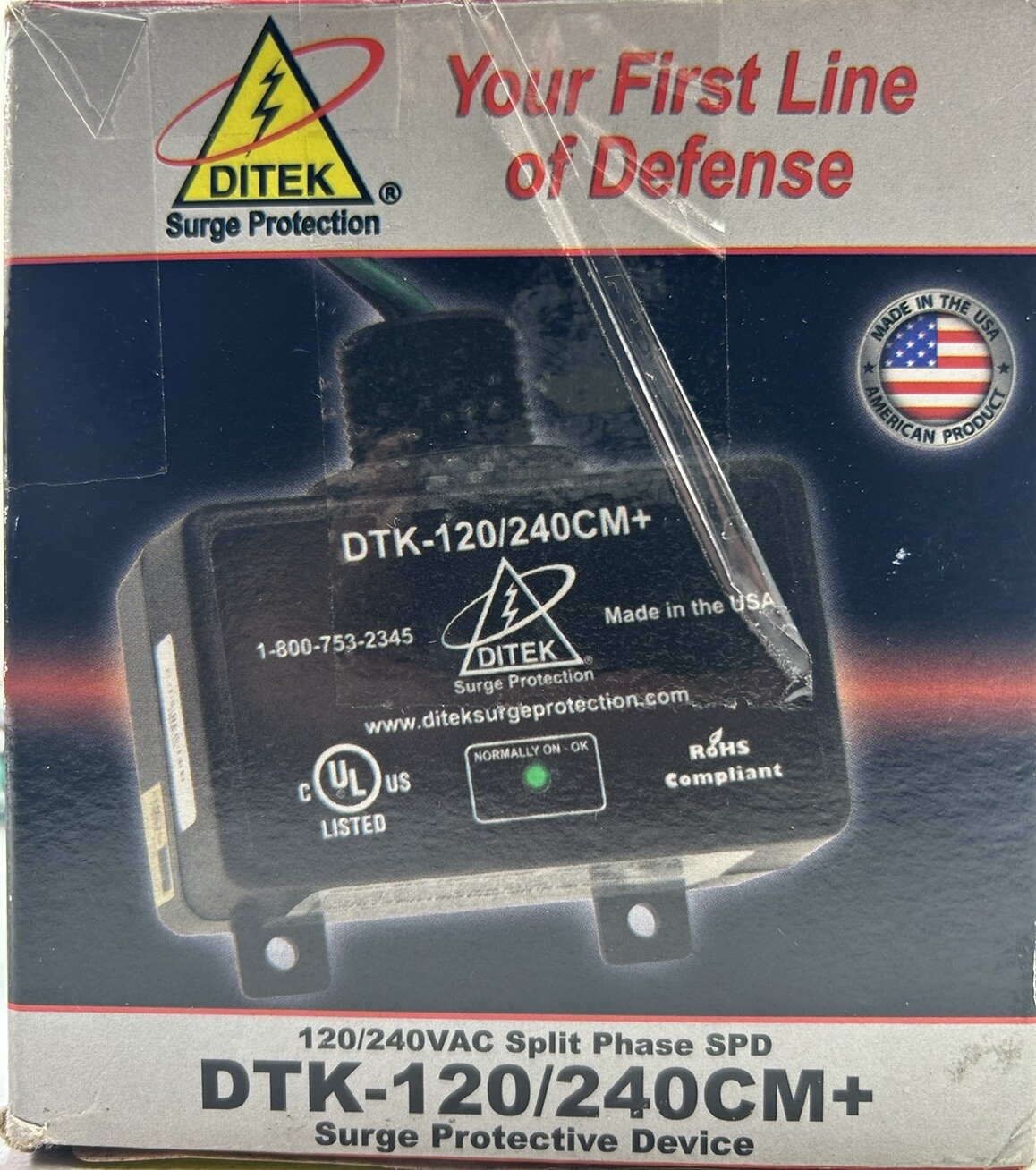 DITEK DTK120/240CM+ Surge ARRESTOR, Parallel Protector, MultiPurpose
