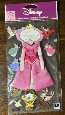 DISNEY Sleeping Beauty Aurora Costume Princess Scrapbooking Stickers By Jolee's